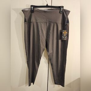 Tommie Copper Womans Gray Lower Back Support 3XL Leggings